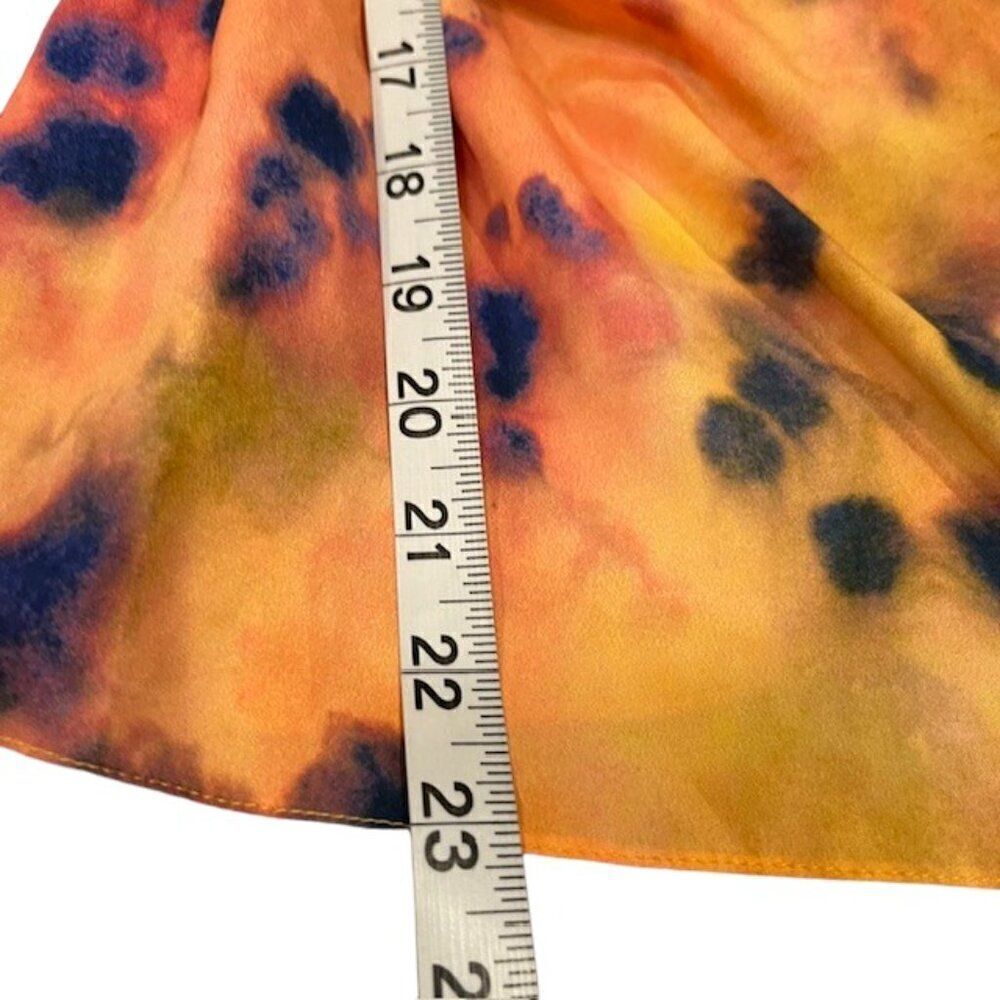 Rokh Women's Orange Tie Dye Open Side Spaghetti Strap Top Size Small - Picture 12 of 13